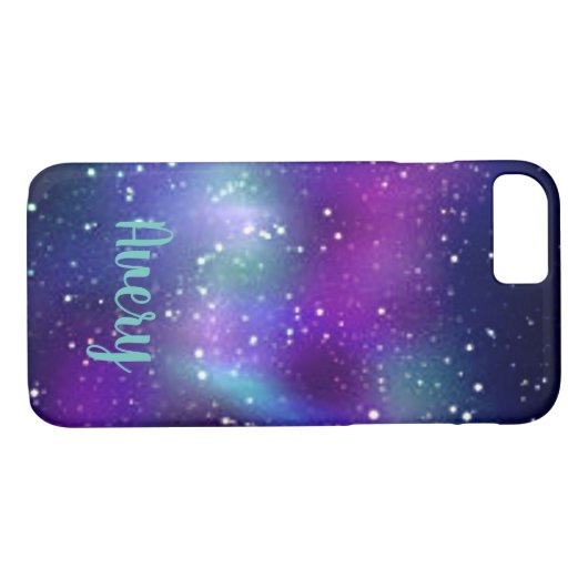 Cosmic Milky Way Galaxy iPhone / iPad case met naa (Achterkant (Horizontaal))