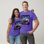 Cosmic Mood: Galaxy Animals Tshirt #4 (Unisexe)