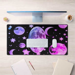 Cosmic Moon Desk Mat Noir