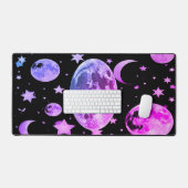 Cosmic Moon Desk Mat Noir (Clavier et souris)