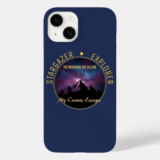 Cosmic Mountain Calling geval Case-Mate iPhone Case (Achterkant)