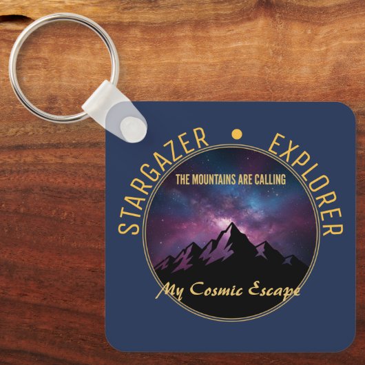 Cosmic Mountain Calling Sleutelhanger (Voorkant)