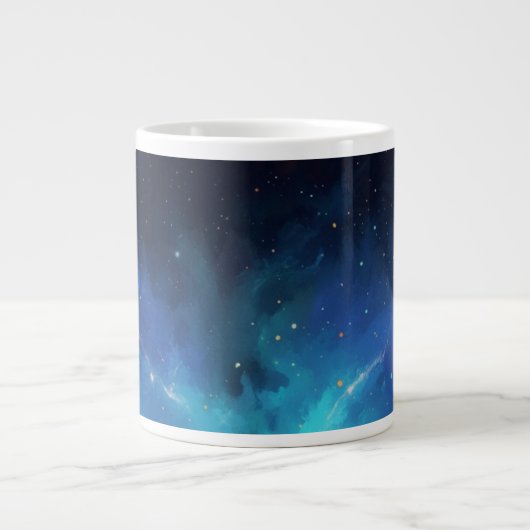 Cosmic Nebula Abstract Galaxy Space Art Extra Grote Beker (Voorkant)