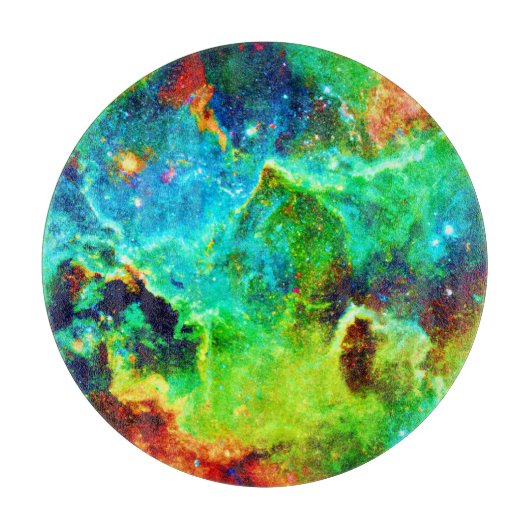 Cosmic Nebula Cloud Art Snijplank (Voorkant)