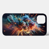 Cosmic Nebula Cloud Explosion Phone Case - Vibrant (Achterkant (horizontaal))