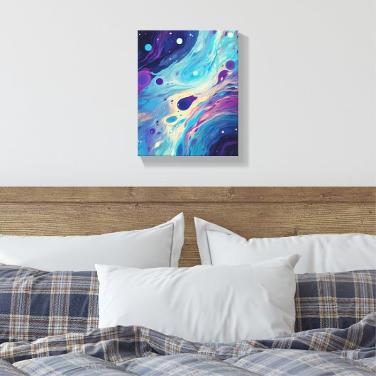   Cosmic Nebula Vortex Canvas Afdruk (Insitu (Slaapkamer))