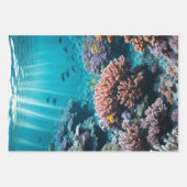 Cosmic Ocean Coral Reef Wrapping Paper (Voorkant)