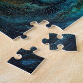Cosmic Ocean Square – kleurrijk Abstract Legpuzzel (Zijkant)