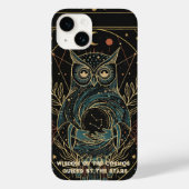 Cosmic Oracle Owl • Mystical Celestial Case-Mate iPhone Case (Achterkant)