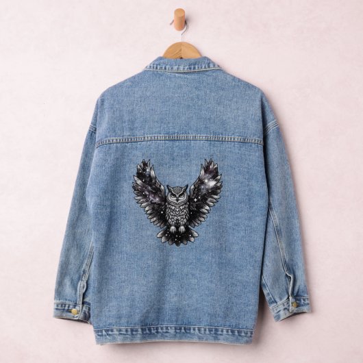 Cosmic Owl Majesty Denim Jacket (Hangar)