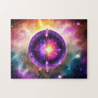 Cosmic Paars Blue Mystical Interstellar Object