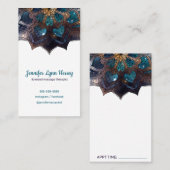 Cosmic Paars Boho Mandala Massage Therapy Visitekaartje (Voorkant / Achterkant)