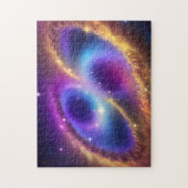 Cosmic Paars Figuur acht in Golden Time Universe Legpuzzel (Verticaal)
