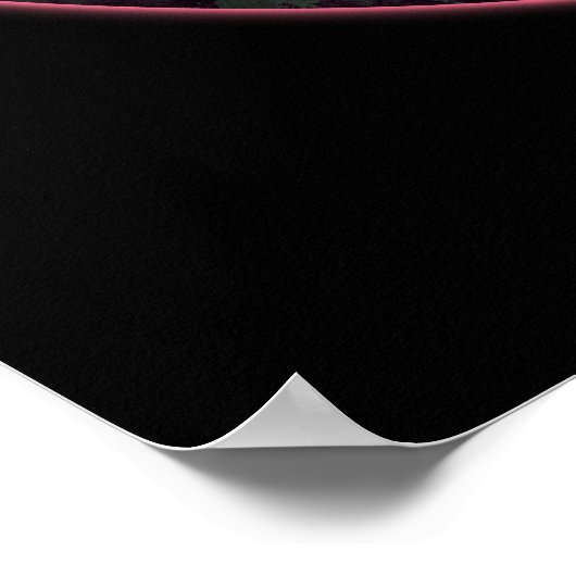 Cosmic Paars Yin Yang Poster (Hoek)