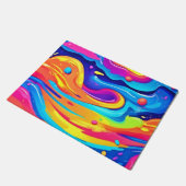 Cosmic Paint Swirls Deurmat (Schuin)