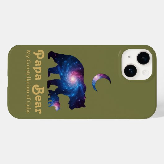 Cosmic Papa Bear & Cub Case-Mate iPhone Case (Achterkant (horizontaal))