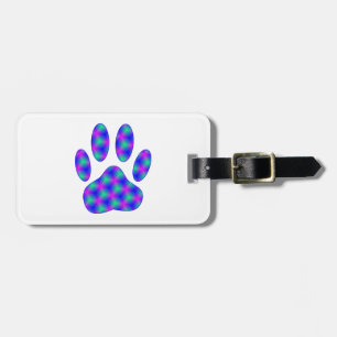 Cosmic Paw-afdrukken Bagagelabel