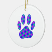 Cosmic Paw-afdrukken Keramisch Ornament (Links)