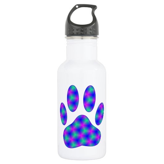 Cosmic Paw-afdrukken Waterfles (Voorkant)