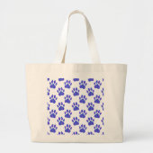 Cosmic Paw Print Pattern Grote Tote Bag (Voorkant)