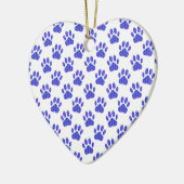 Cosmic Paw Print Pattern Keramisch Ornament (Links)