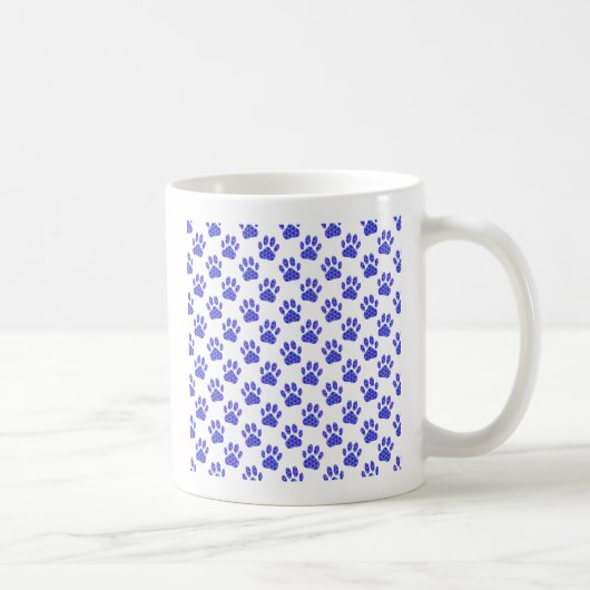Cosmic Paw Print Pattern Koffiemok (Rechts)