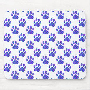 Cosmic Paw Print Pattern Muismat