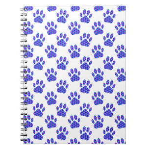 Cosmic Paw Print Pattern Notitieboek