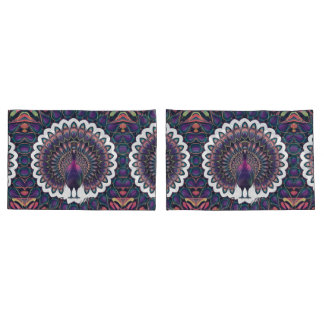 Cosmic Peacock Mandala Kussensloop
