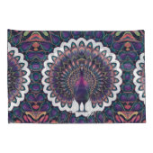 Cosmic Peacock Mandala Kussensloop (Achterkant-Rechts)