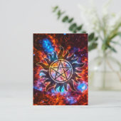 Cosmic Pentagram Briefkaart (Staand voorkant)