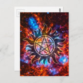 Cosmic Pentagram Briefkaart (Voorkant / Achterkant)