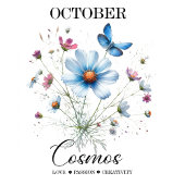 Cosmic Petals • October Birth Flower Notebook  Planner