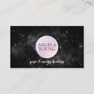 Cosmic Pink Moon Yoga, Life Coach, Astrologer Visitekaartje