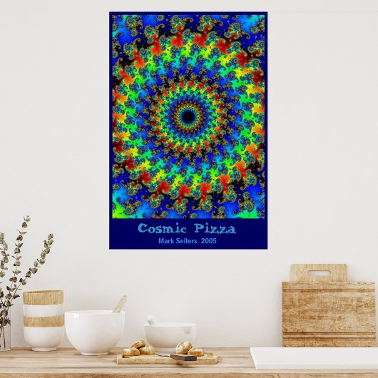 Cosmic Pizza Poster (Keuken)
