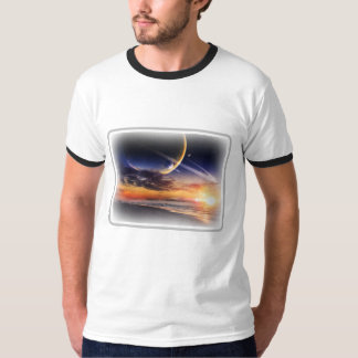 Cosmic Planet Horizon Basic Ring T-Shirt