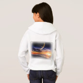 Cosmic Planet Horizon Kids Pullover à capuche (Dos entier)