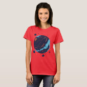 Cosmic Planet Space Art T-Shirt (Devant entier)