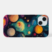 Cosmic Planets Phone Case iPhone 15 Hoesje (Achterkant horizontaal)