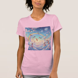Cosmic Playground Inner Child in Heaven’s Rainbow T-shirt