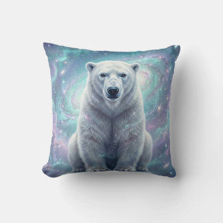 Cosmic Polar Bear Sthrowkussen Kussen