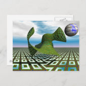 Cosmic Poodle Briefkaart (Voorkant / Achterkant)