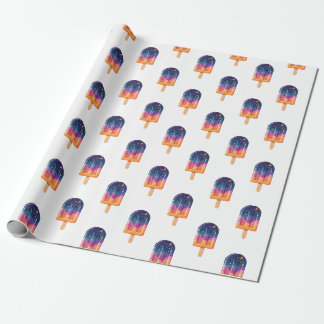 Cosmic Popsicle Wrapping Paper Cadeaupapier