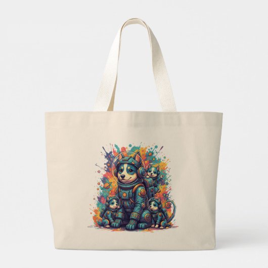 Cosmic Pups Astro Crew - Tote (Achterkant)