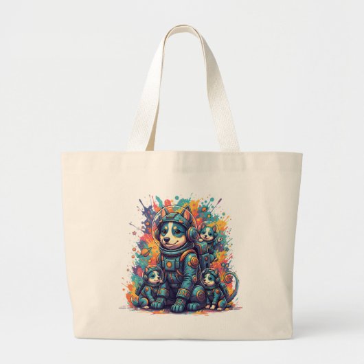 Cosmic Pups Astro Crew - Tote (Voorkant)