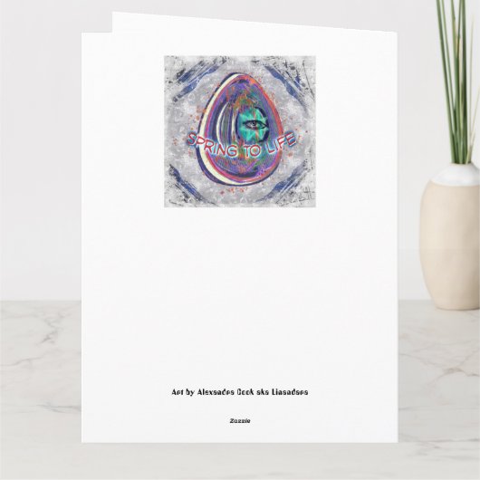 Cosmic Rabbit in Sky met sterren en eieren Kaart (Achterkant)