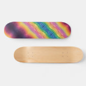 Cosmic Rainbow Energy Nonbinary LGBTQ+ Pride Skateboard (Horizontaal)