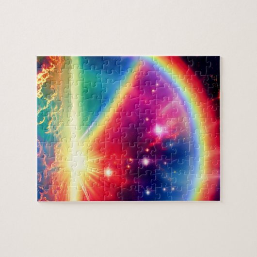 Cosmic Rainbows Hover boven Indigofantaswolken Legpuzzel (Horizontaal)