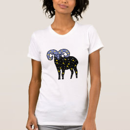 Cosmic Ram on Starry Background T-shirt