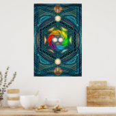 Cosmic Reconcilliation Mandala Poster (Keuken)